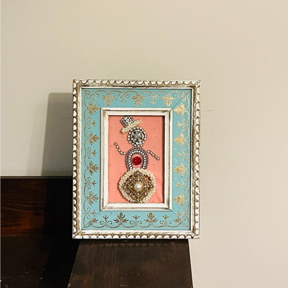 Framed Snowman Jewelry